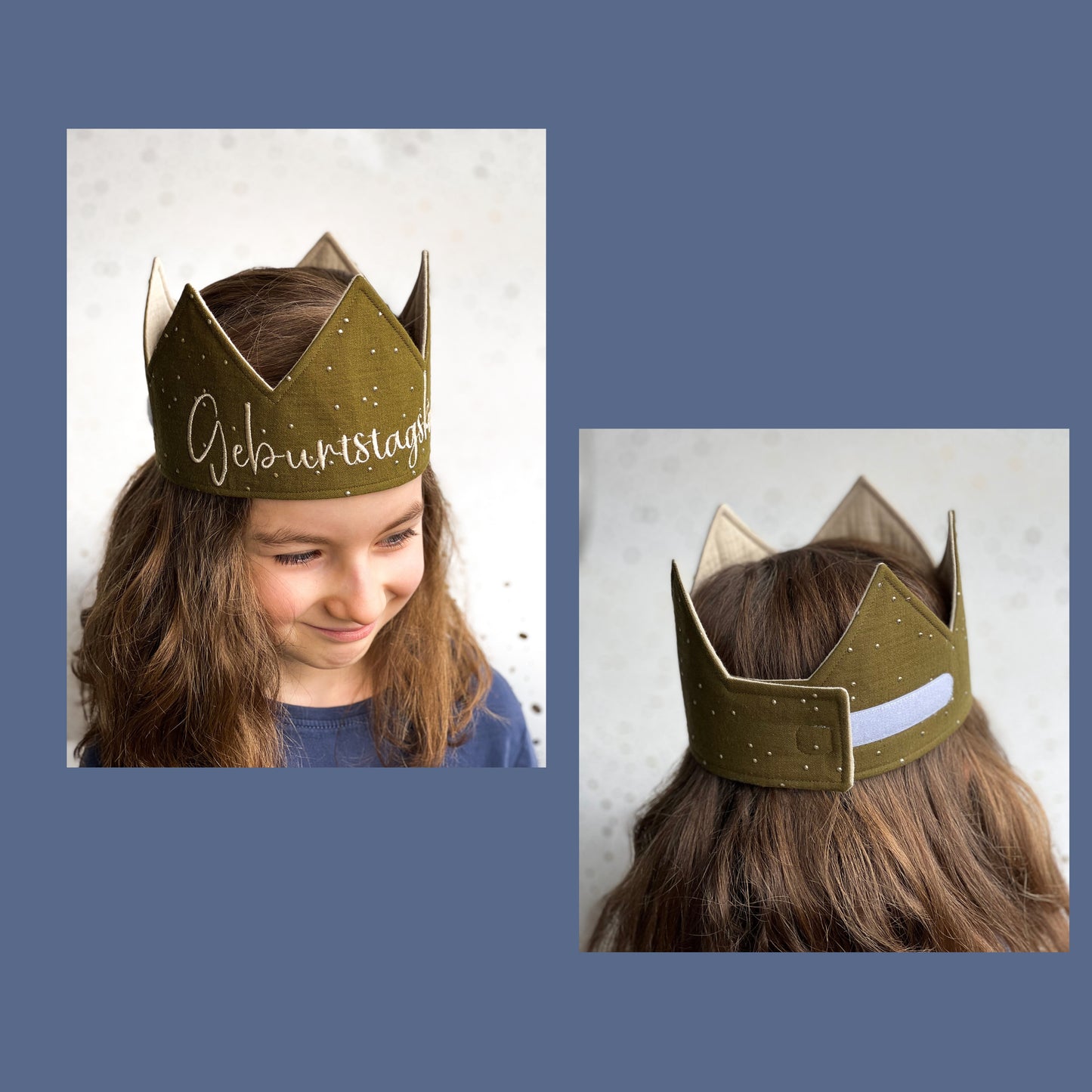 Party Krone - individuell personalisiert - Berry Gold