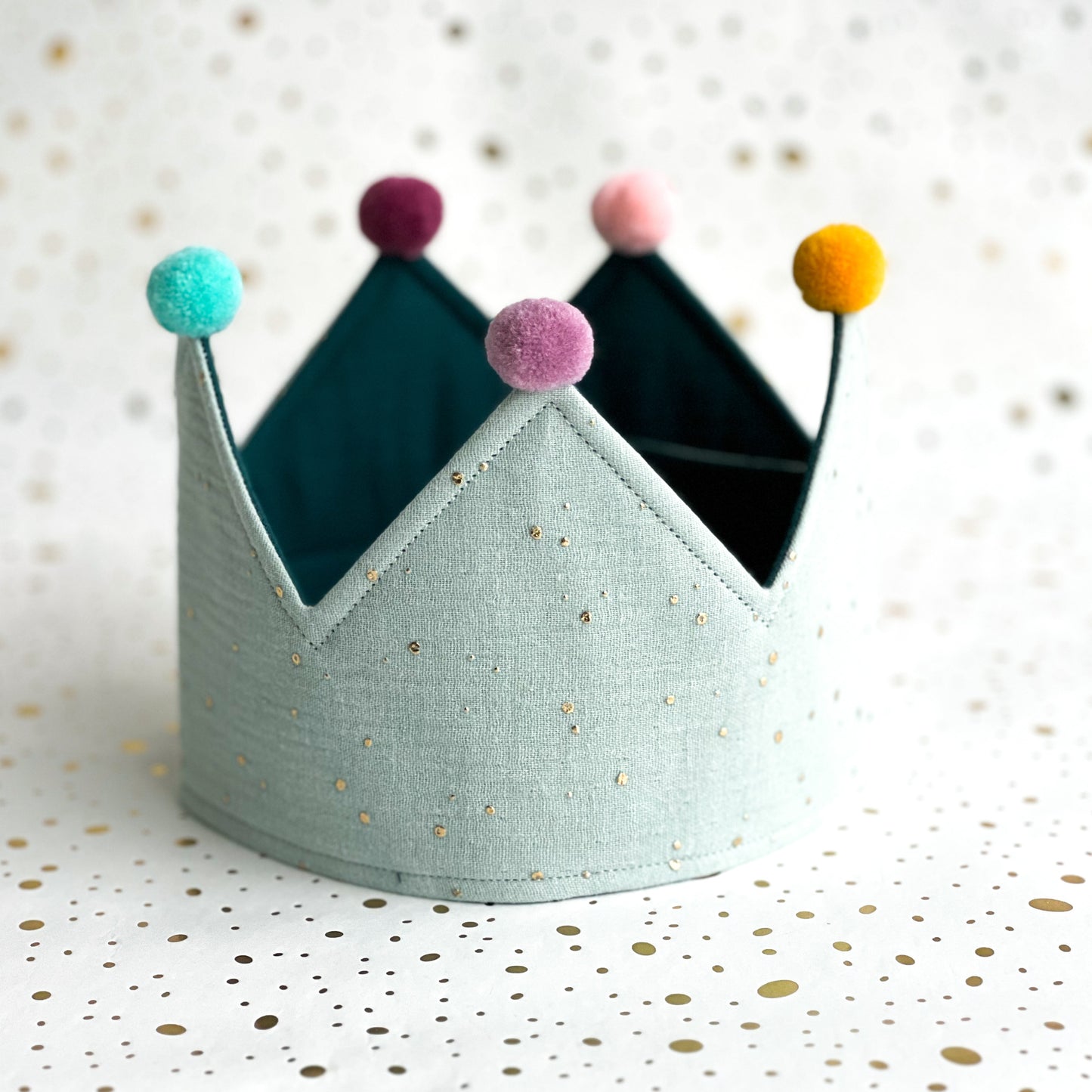 Party Crown - Mint Gold