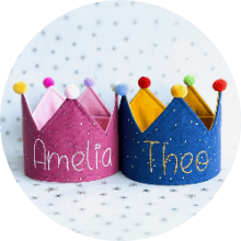 Personalisierte Kronen - Happy Crown