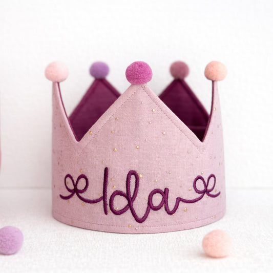 Party Krone - individuell personalisiert - light pink gold - Happy Crown