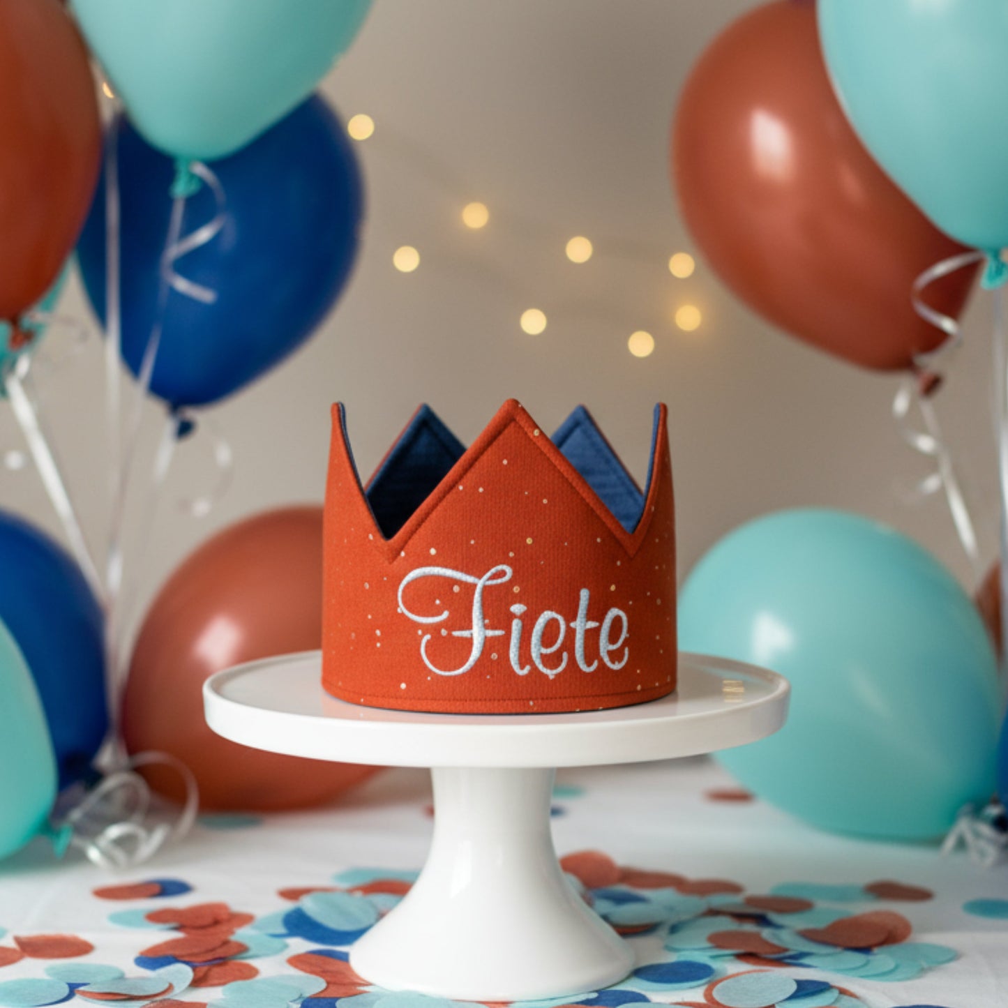 Party Krone - individuell personalisiert - Terracotta Gold