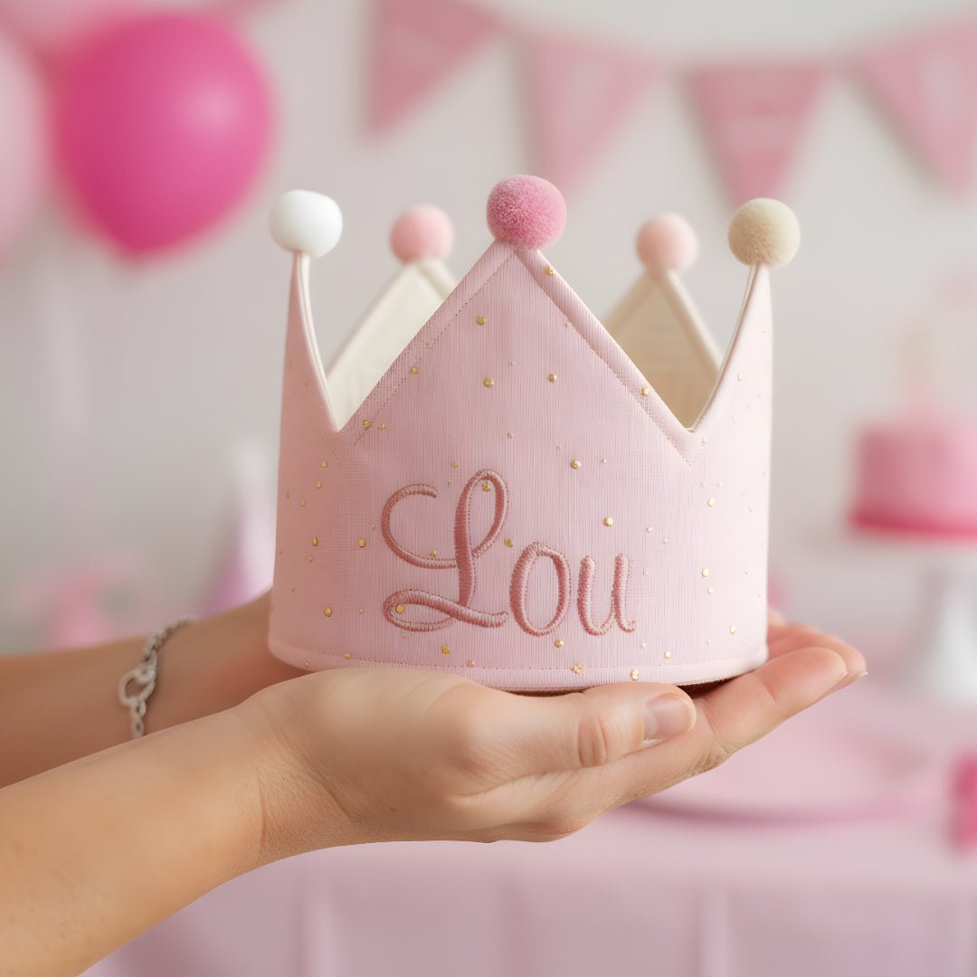 Party Krone - individuell personalisiert - light pink gold - Happy Crown