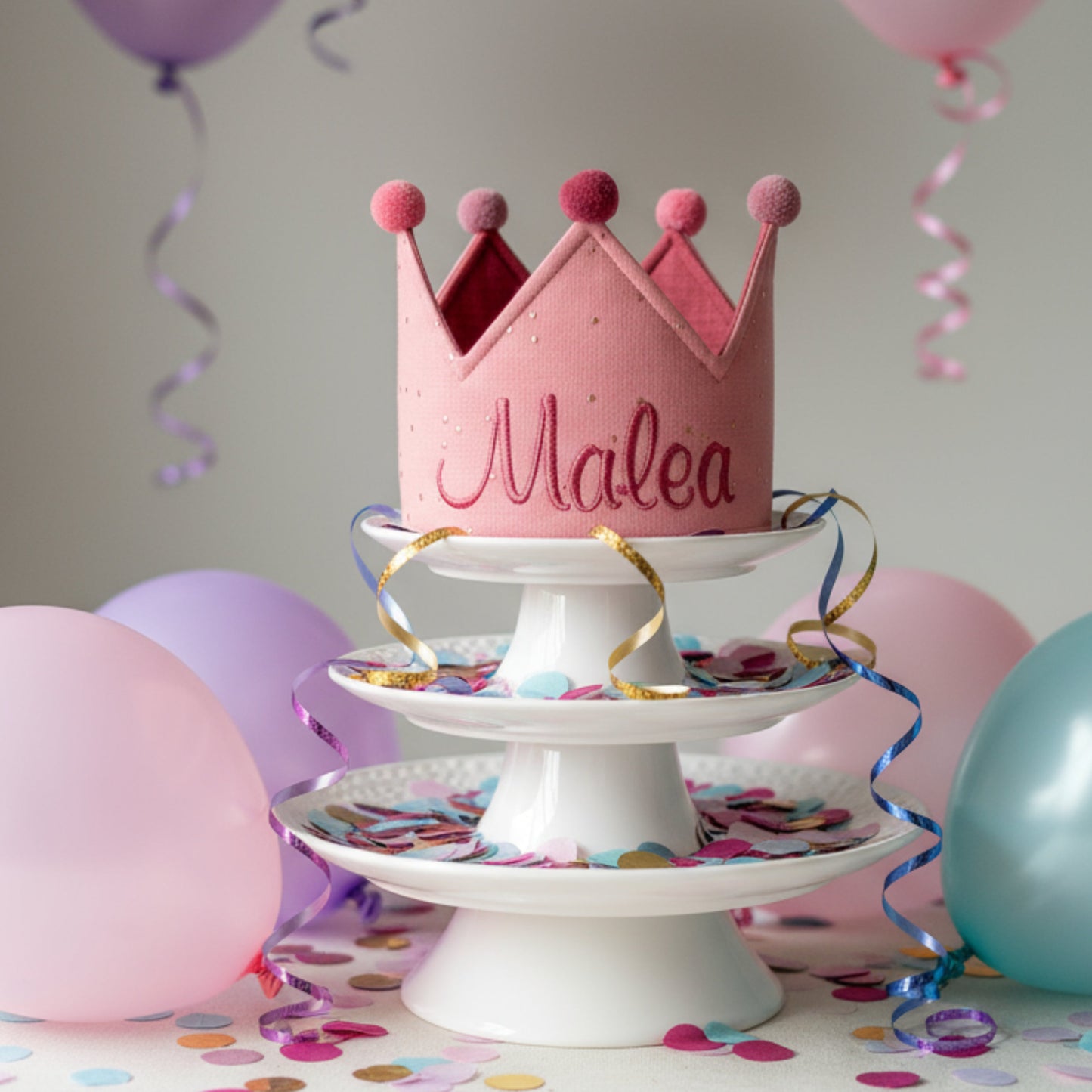 Party Krone - individuell personalisiert - Rosewood Gold