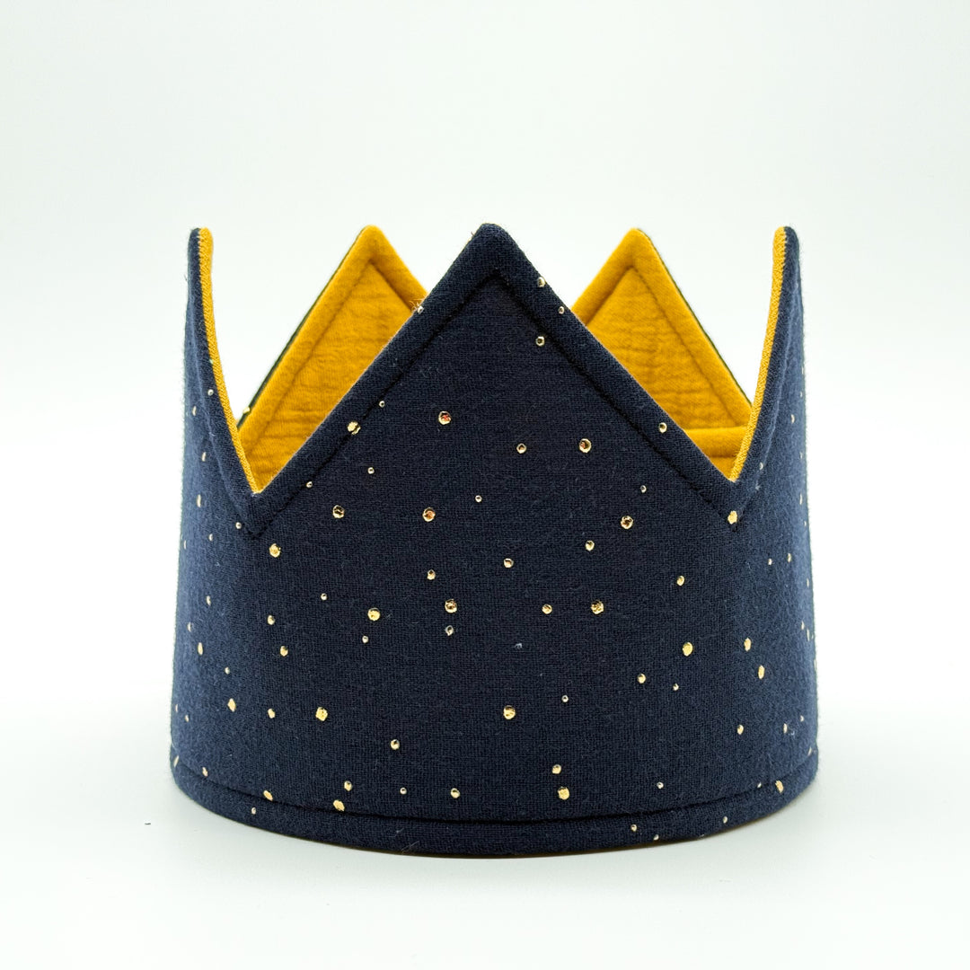 Party Crown - Navy Gold