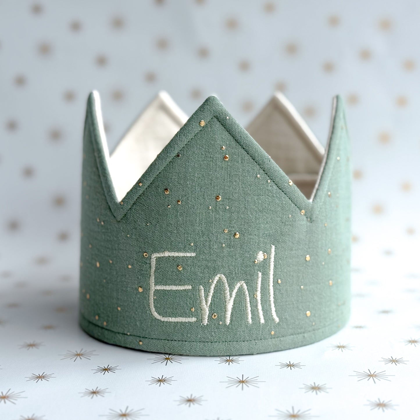 Party Krone - individuell personalisiert - Mint Green Gold