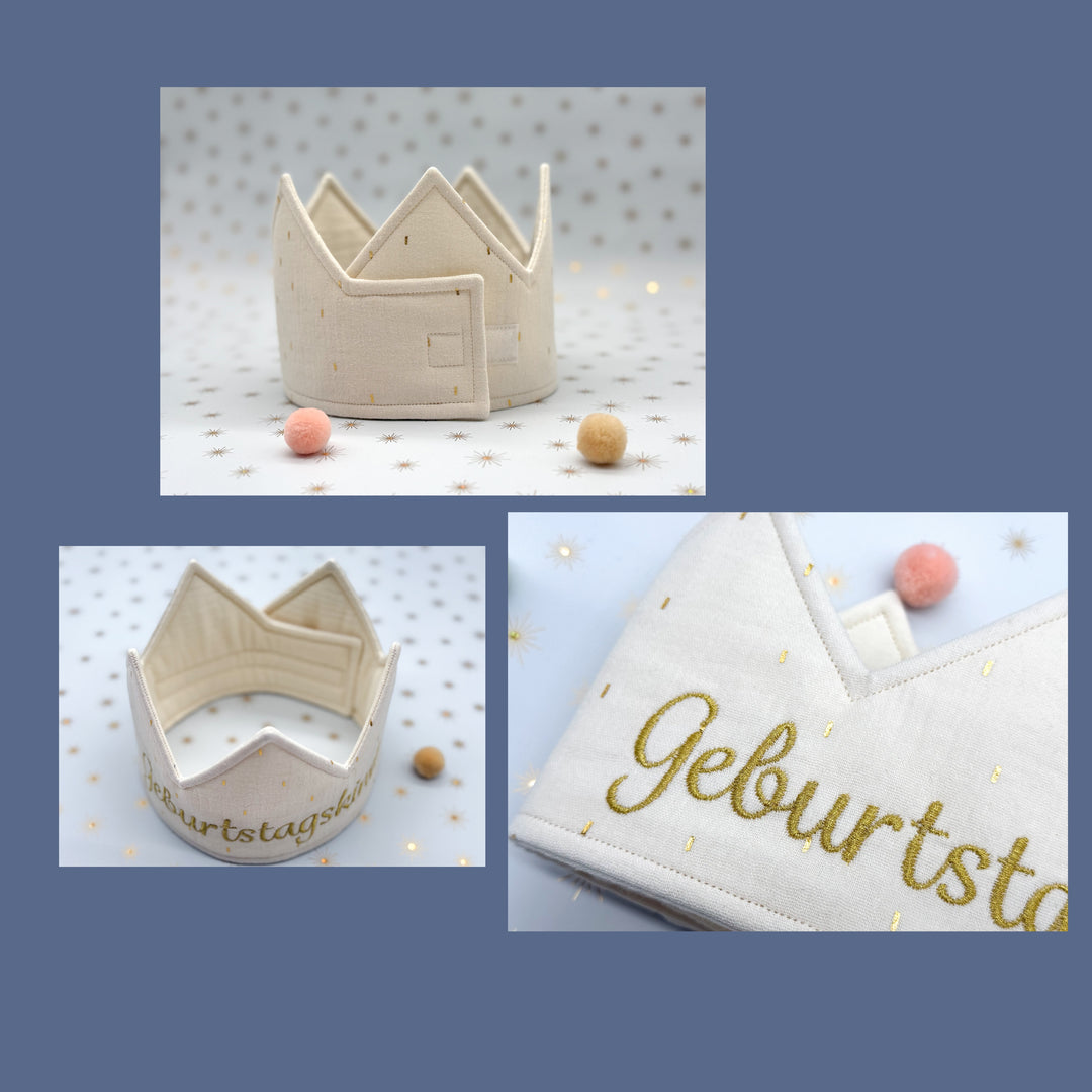 Party Crown - individually personalized - Pink Gold