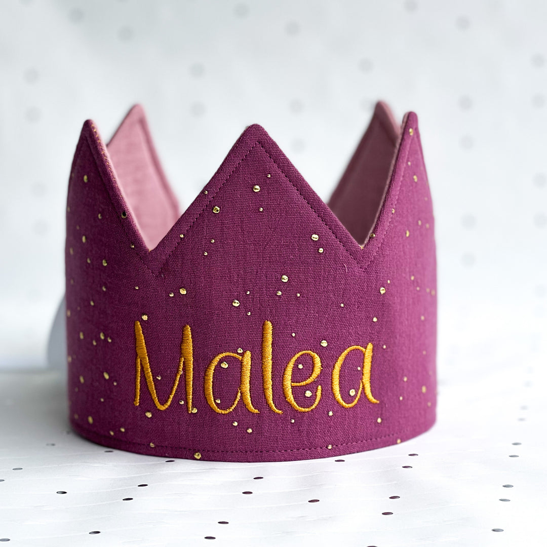 Party Krone - individuell personalisiert - Mint Green & Berry Gold