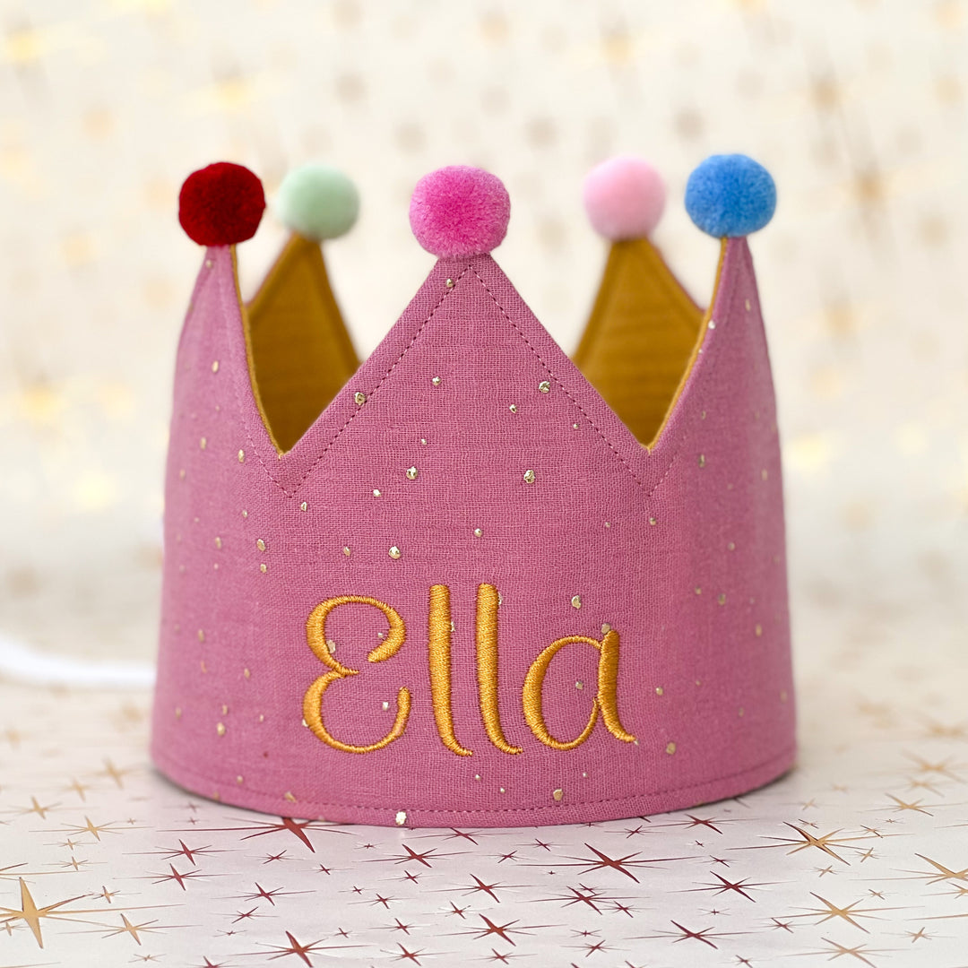 Party Crown - individually personalized - Pink Gold