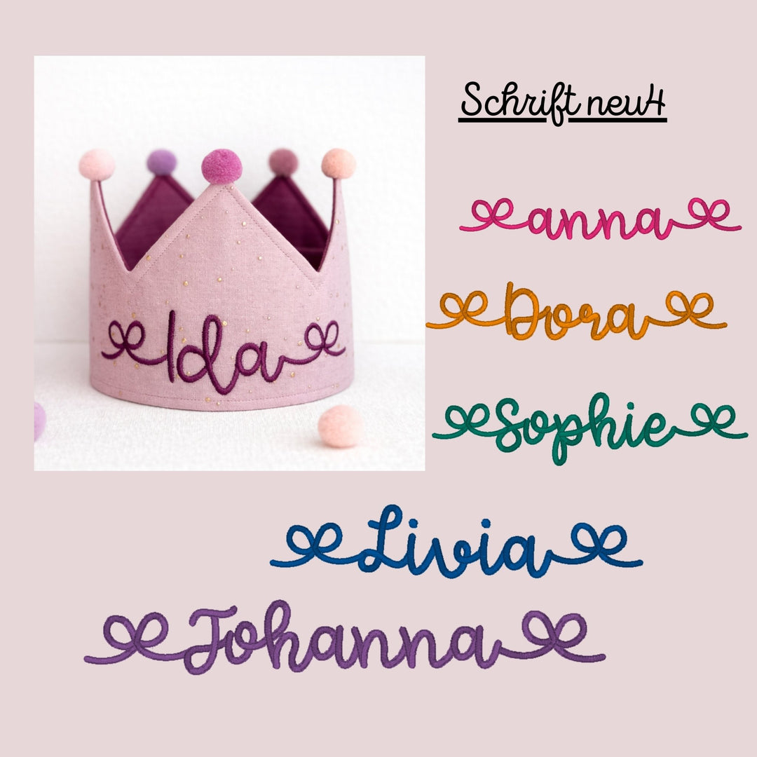 Party Krone - individuell personalisiert - light pink gold - Happy Crown