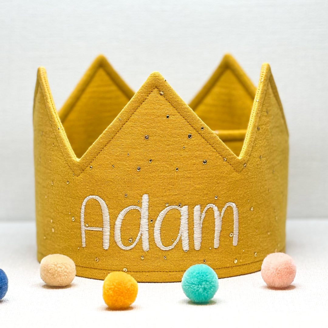 Party Crown - individually personalized - Yellow Gold
